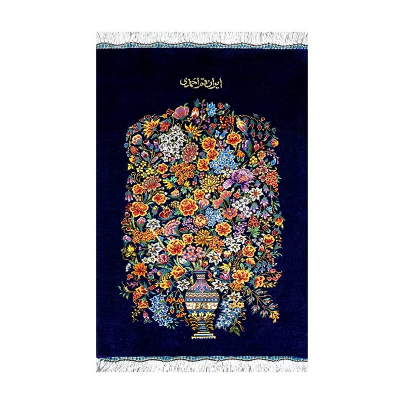 فرش دستباف ابریشمی قم کد 6739