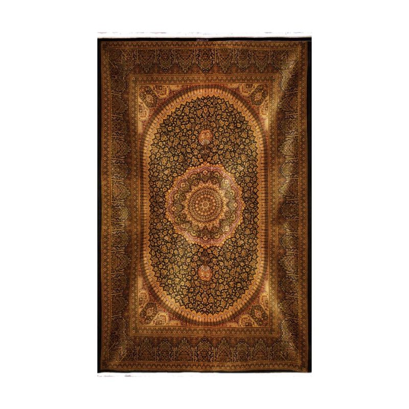 فرش دستباف ابریشمی قم کد 6805
