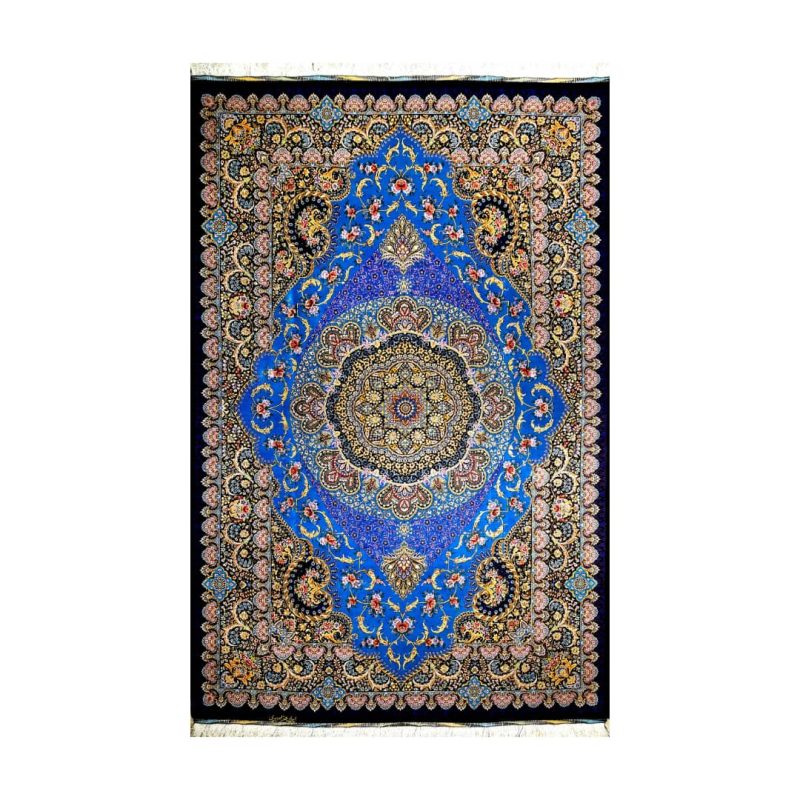 فرش دستباف ابریشمی قم کد 6723