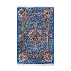 فرش دستباف ابریشمی قم کد 6764