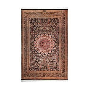 فرش دستباف ابریشمی قم کد 6837