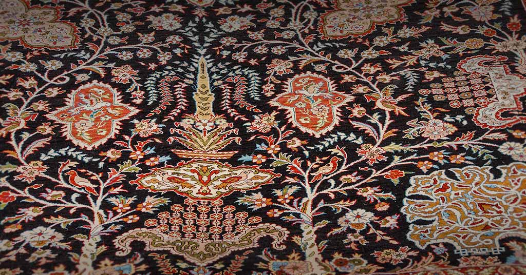 راهنمای خرید فرش ابریشم قم